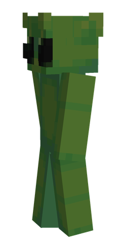 Green skin: body, left side render