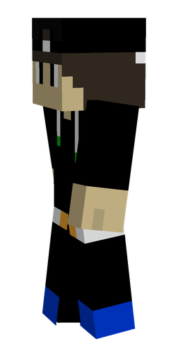 Black skin: body, left side render
