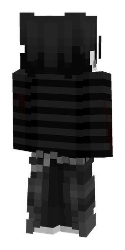 Black skin: body, back render