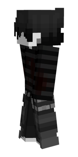 Black skin: body, left side render