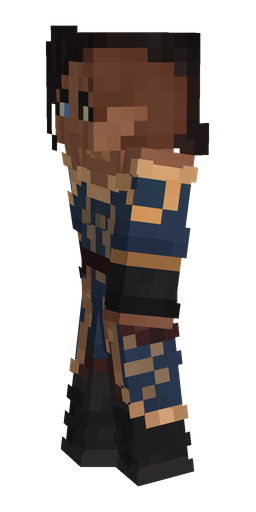Black skin: body, left side render