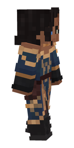 Black skin: body, right side render