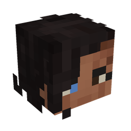 Black skin: head render