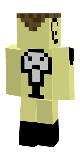 Black skin: body, back render