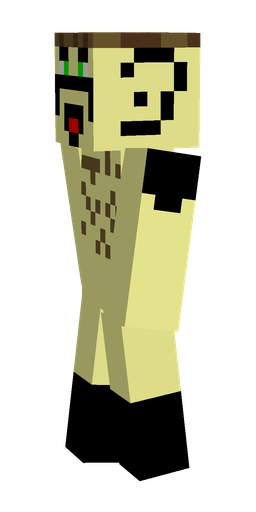 Black skin: body, left side render