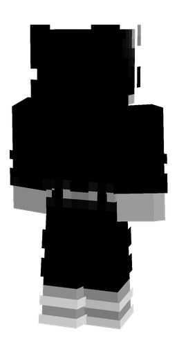 Black skin: body, back render