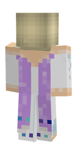 Blue skin: body, back render