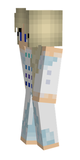 Blue skin: body, left side render