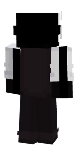 Black skin: body, back render