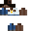 Black skin: raw texture render