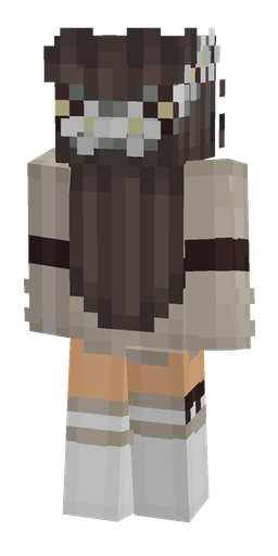 Black skin: body, back render