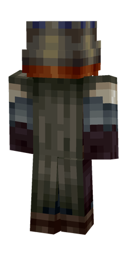 Black skin: body, back render