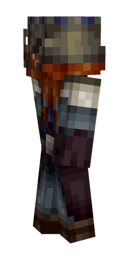Black skin: body, left side render