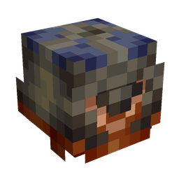 Black skin: head render