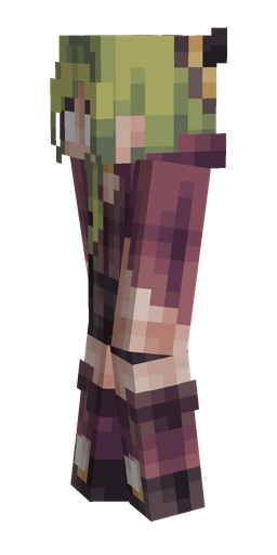 Pink skin: body, left side render