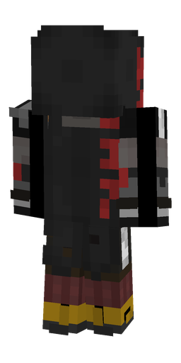Black skin: body, back render