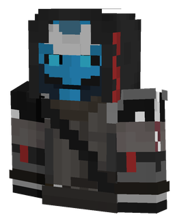 Black skin: bust render