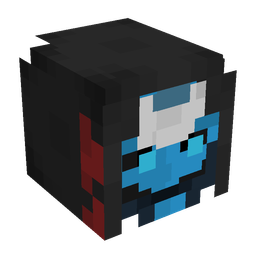Black skin: head render
