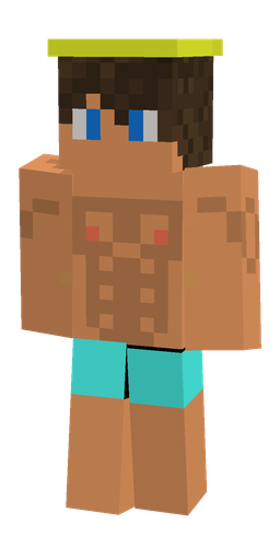 Brown skin: body, front render