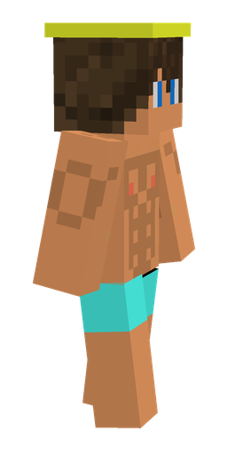 Brown skin: body, right side render