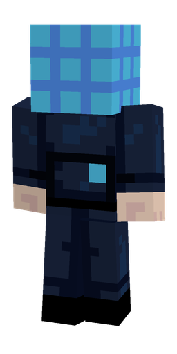 Black skin: body, back render