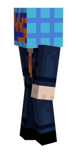 Black skin: body, left side render
