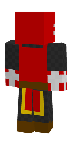 Black skin: body, back render