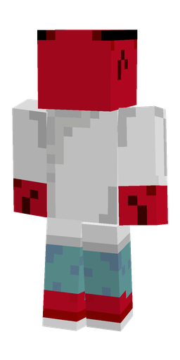 Blue skin: body, back render