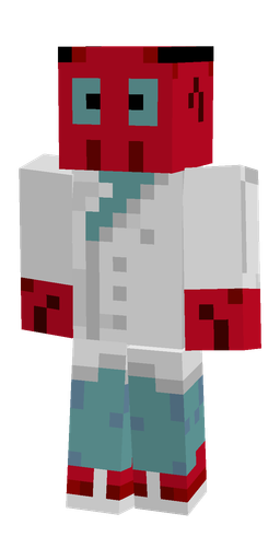 Blue skin: body, front render