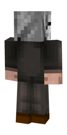 Black skin: body, back render