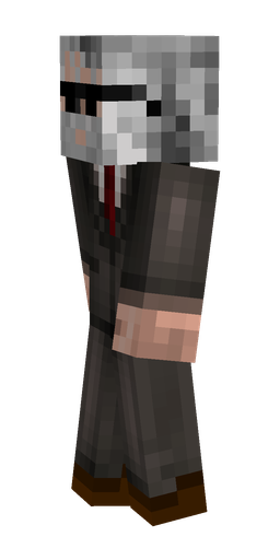 Black skin: body, left side render