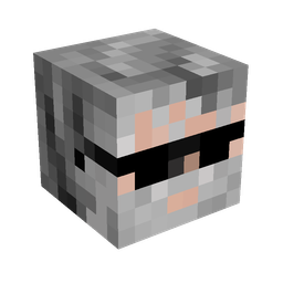 Black skin: head render