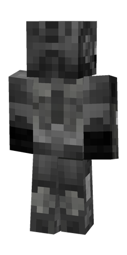 Black skin: body, back render