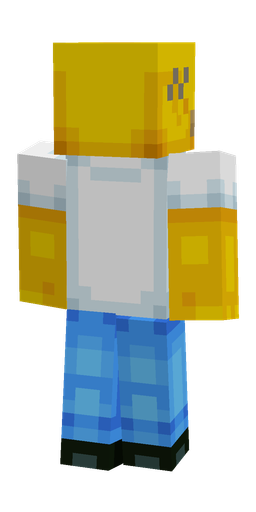 Blue skin: body, back render