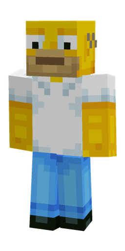 Blue skin: body, front render