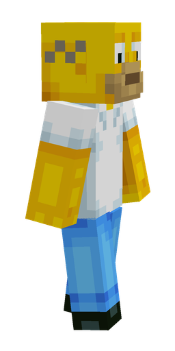 Blue skin: body, right side render
