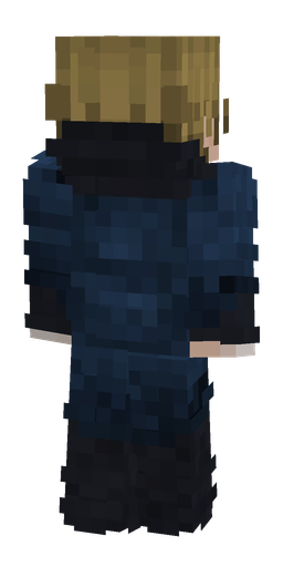 Black skin: body, back render