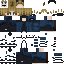 Black skin: raw texture render
