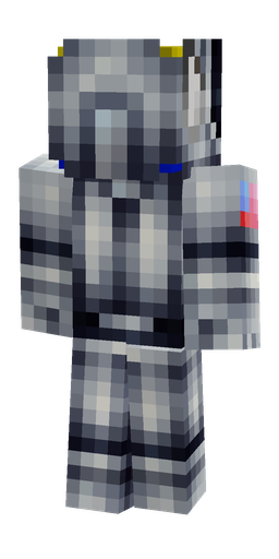 Blue skin: body, back render