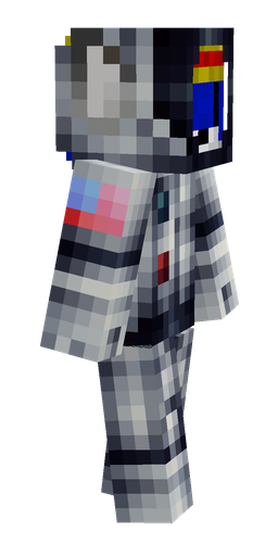 Blue skin: body, right side render