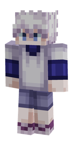 Blue skin: body, front render
