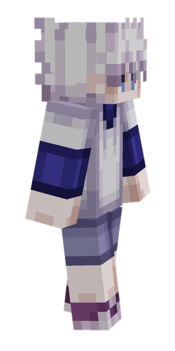 Blue skin: body, right side render
