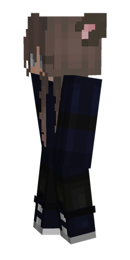 Black skin: body, left side render