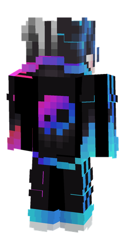 Black skin: body, back render