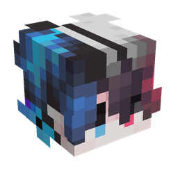 Black skin: head render