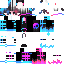 Black skin: raw texture render