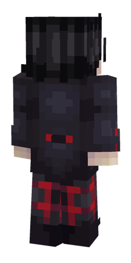 Black skin: body, back render