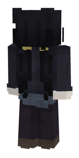 Black skin: body, back render