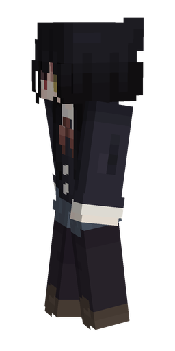 Black skin: body, left side render