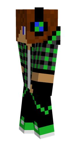 Black skin: body, left side render